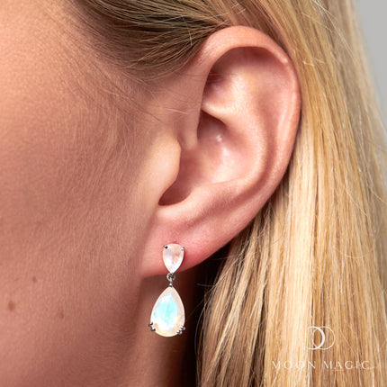 Moonstone Earrings - Elegance