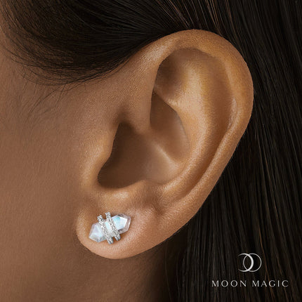 Moonstone Earrings - Euphoria Studs