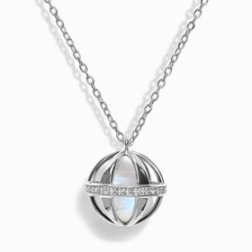 Moonstone Spirit Necklace - Compass