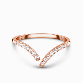 Adjustable White Zircon Ring - Infinite