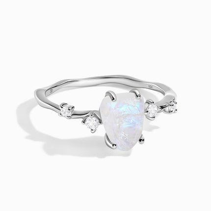 Moonstone Diamond Ring - Flow Sublime