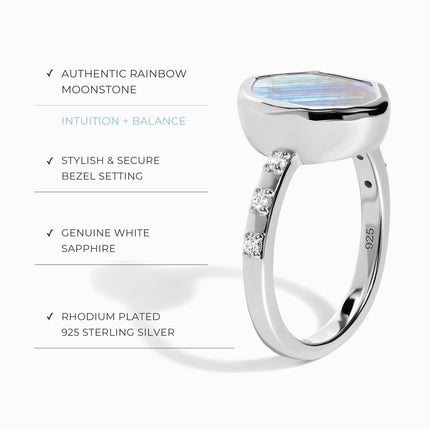Raw Crystal Ring - Hypnotic