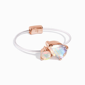 Floating Ring - Toi Et Moi Moonstone & Opal