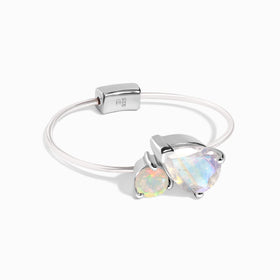 Floating Ring - Toi Et Moi Moonstone & Opal