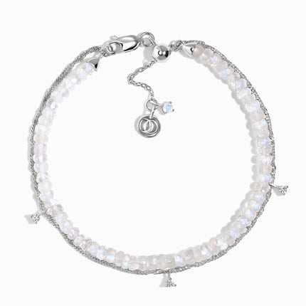 Moonstone Bracelet - Layered Bead Bracelet
