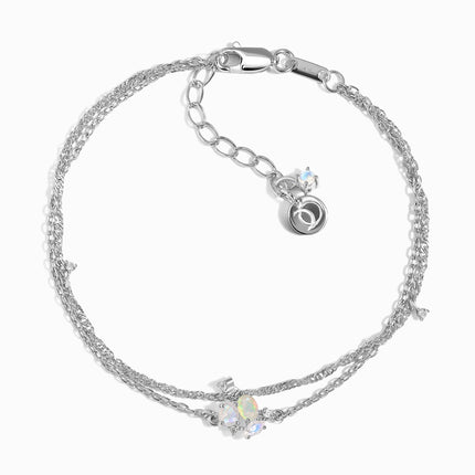 Opal Moonstone Layered Bracelet - Orion's Sparkle