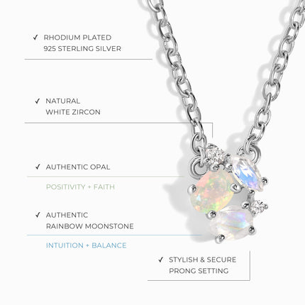 Opal Moonstone Necklace - Orion