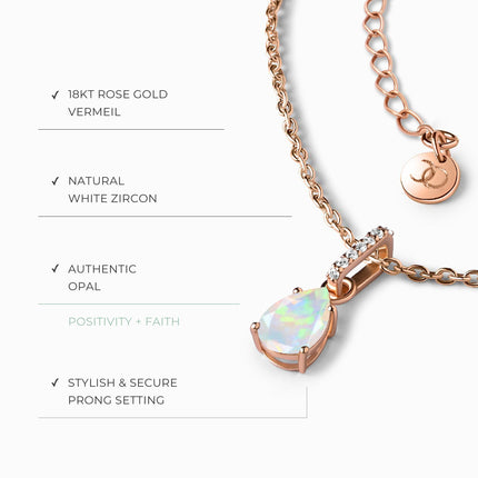 Opal Necklace Sway - October Birthstone