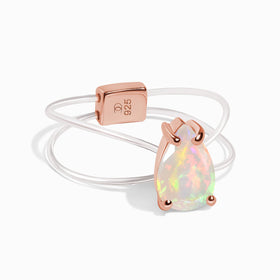 Opal Ring Floating Sway - October Birthstone