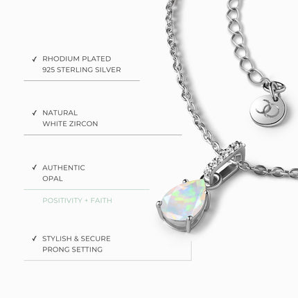 Opal Necklace Sway - October Birthstone