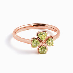 Shamrock Ring - Peridot