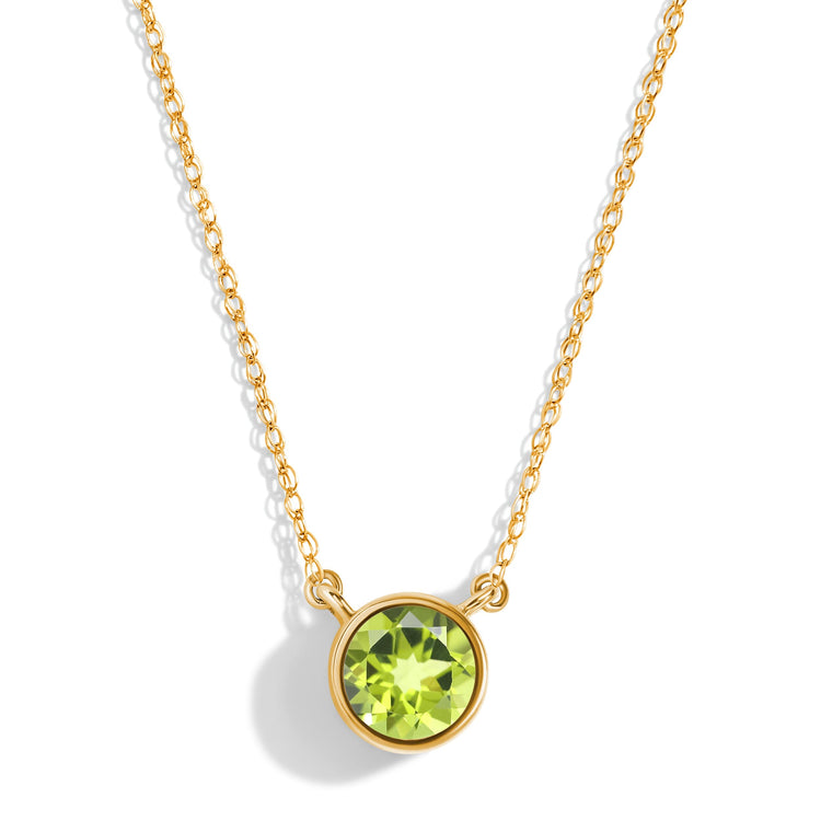 Peridot Necklace - Solitaire – Moon Magic