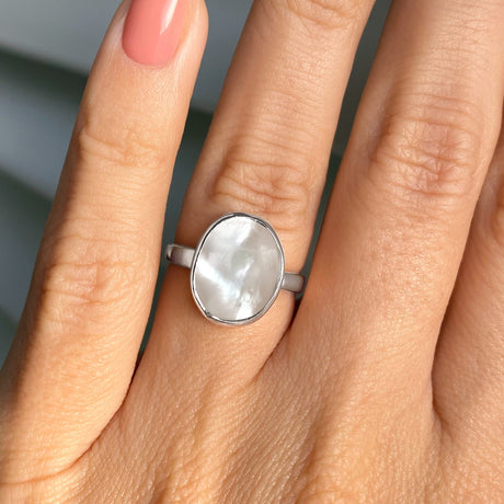 Mother of Pearl Ring - Enfolded