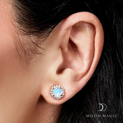 Moonstone Venus Studs - June Birthstone – Moon Magic