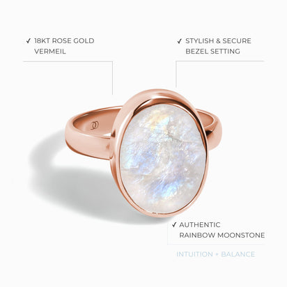Rainbow Gemstone Gold Ring, Adjustable Boho Gold Ring, Rhinestone