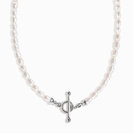 Rice Pearl T-Lock Necklace - Raise Your Vibrations