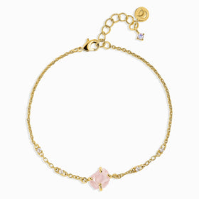 Raw Crystal Bracelet - Rose Quartz 'Self Love'