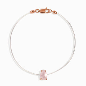 Rose Quartz Bracelet - Floating Sway