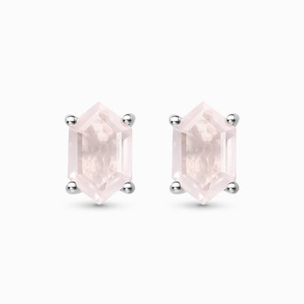 Rose Quartz Earrings - Serenity Studs