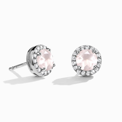 Rose Quartz Earrings - Venus Studs