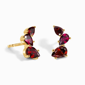 Garnet Ruby Earrings - Aurora