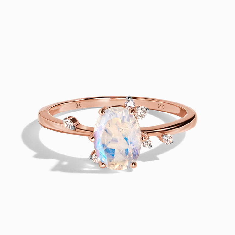 Moonstone Diamond Ring Muse โ Moon Magic