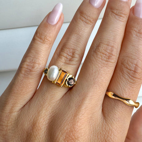 Madeira Citrine Treasure & Magma Band Set