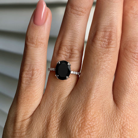 Black Obsidian Ring - Harlow