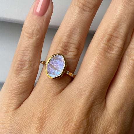 Raw Crystal Ring - Hypnotic