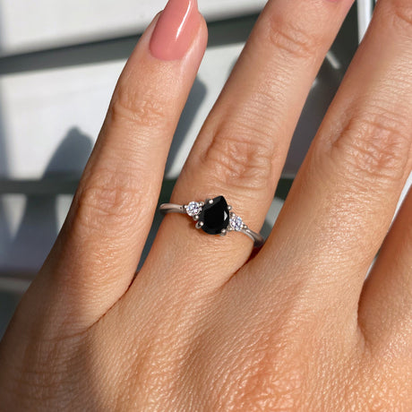 Black Obsidian Ring - Lania