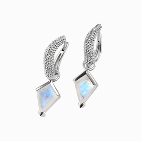 Moonstone Earrings - Heroine Hoops