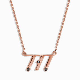 Black Spinel Necklace - I Am Lucky