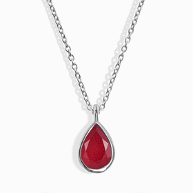 Pink Quartz Necklace - Hidden Heart