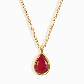 Pink Quartz Necklace - Hidden Heart