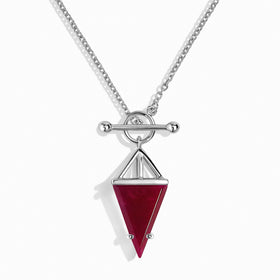 Pink Quartz Necklace - Heroine T-Lock