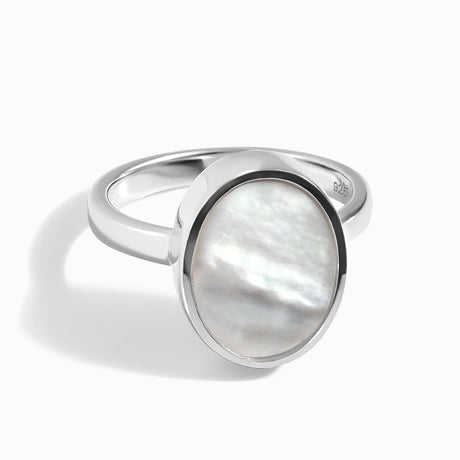 Mother of Pearl Ring - Enfolded
