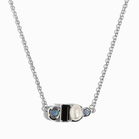 Black Obsidian Pearl Necklace - Treasure