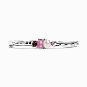 Rhodolite Garnet Pearl Cuff - Treasure