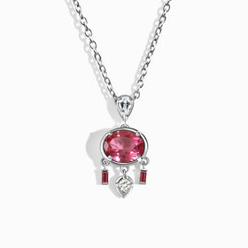 Pink Topaz Necklace - Dreamcatcher