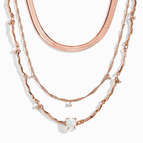 Flowing Necklace & Herringbone Chain