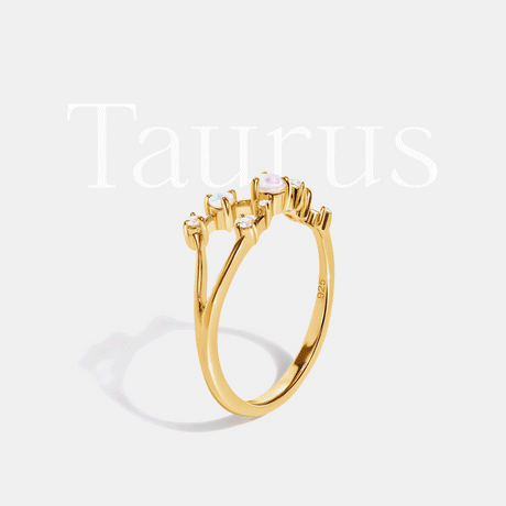 Moonstone Ring - Scorpio Zodiac Constellation