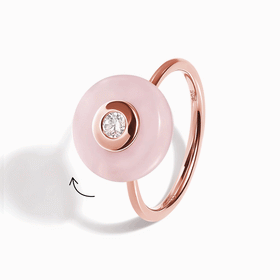 Rose Quartz Fidget Ring - Ora