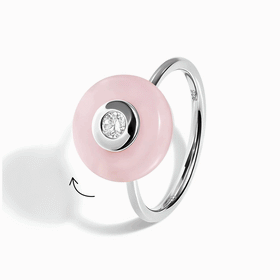 Rose Quartz Fidget Ring - Ora