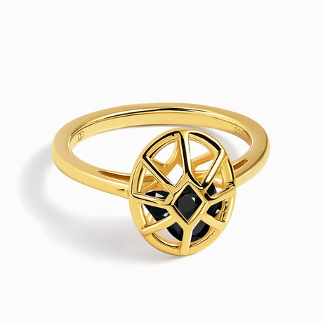 Black Obsidian Fidget Ring - Sacred Motion Medicine