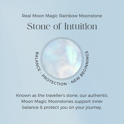 Moonstone Solid Gold Ring - Stardust Band
