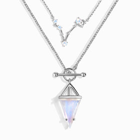 Moonstone Pisces Zodiac Constellation & Heroine Necklaces