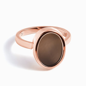 Crystal Ring - Enfolded Smoky Quartz