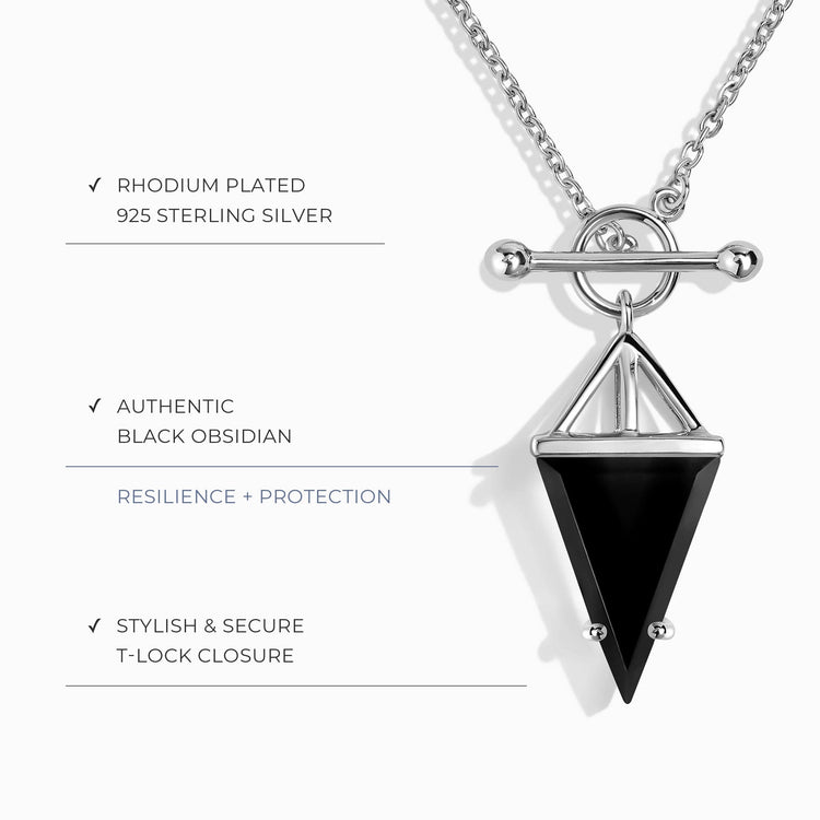 Black Obsidian Protection Necklace – AuraGlee