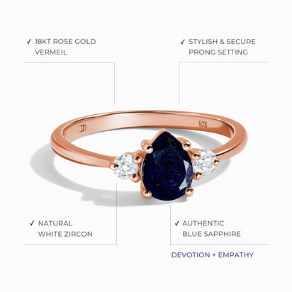 Blue Sapphire Ring - Lania – Moon Magic