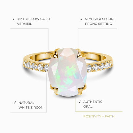 Opal Harlow Ring & Wreath Band & Archer Band